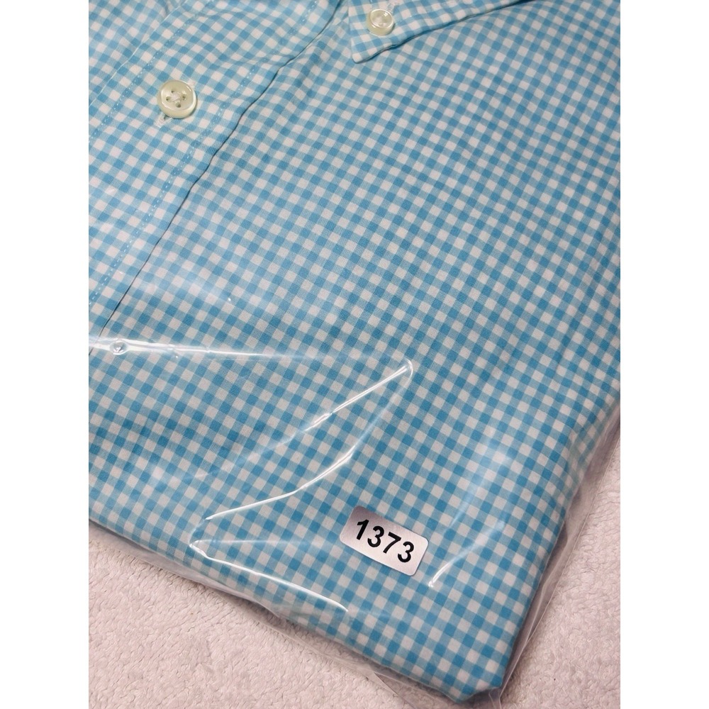 Ralph Lauren Shirt Mens 2XLT Teal Blue Check Long Sleeve Button Down Pink Pony - Picture 9 of 9